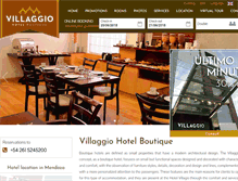 Tablet Screenshot of hotelvillaggio.com
